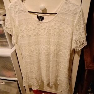 Zara Cream Lace Blouse